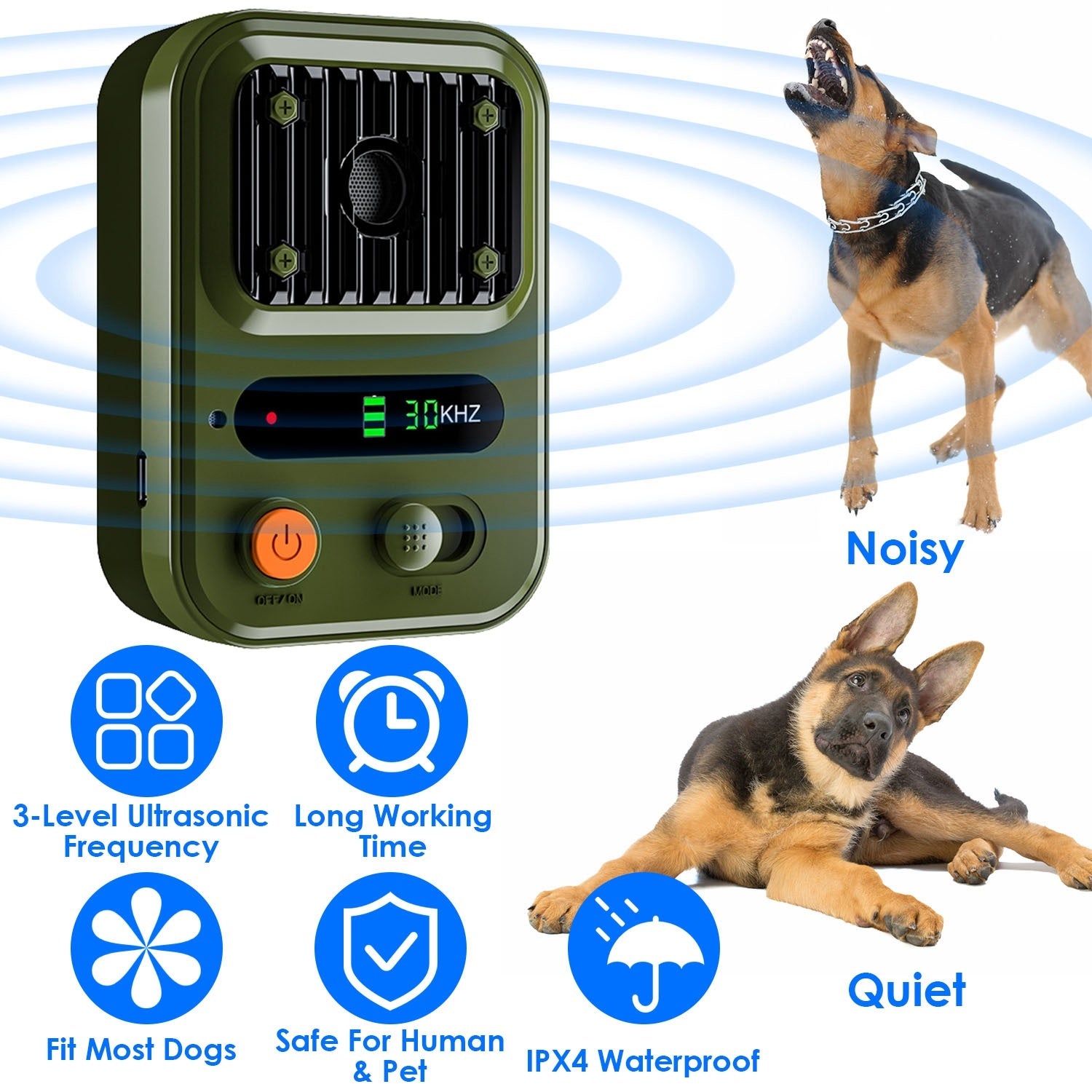 IPX4 Waterproof Anti-Bark Device