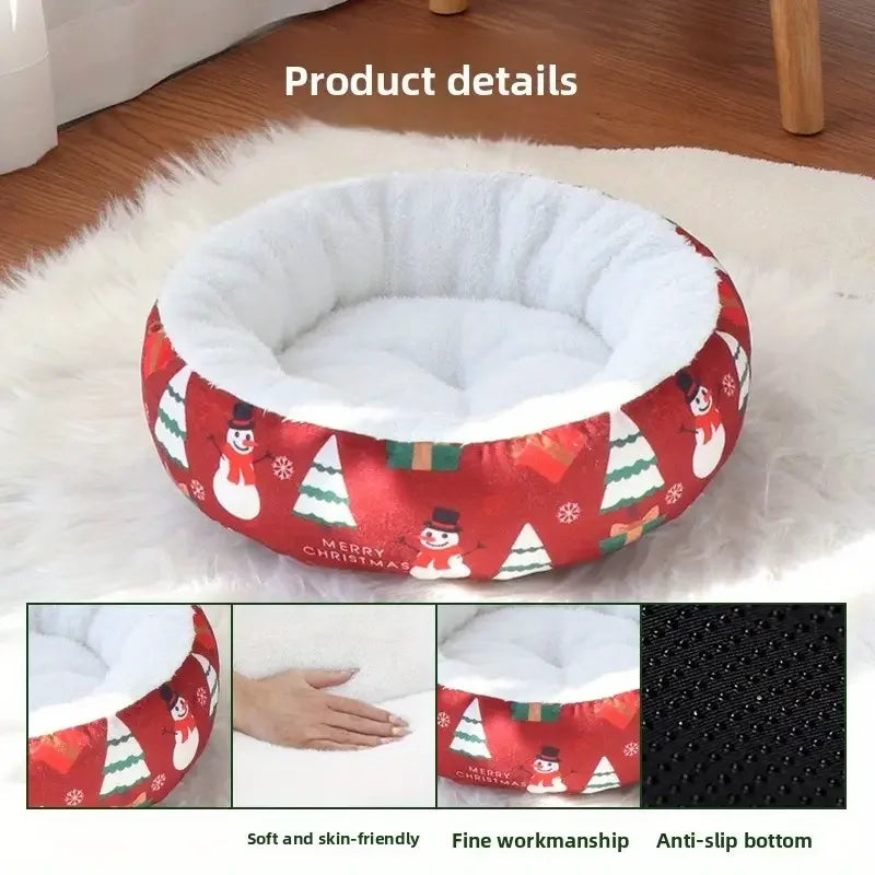 Christmas Mattresses For Pet Dogs And Cats, Warm Pet Beds