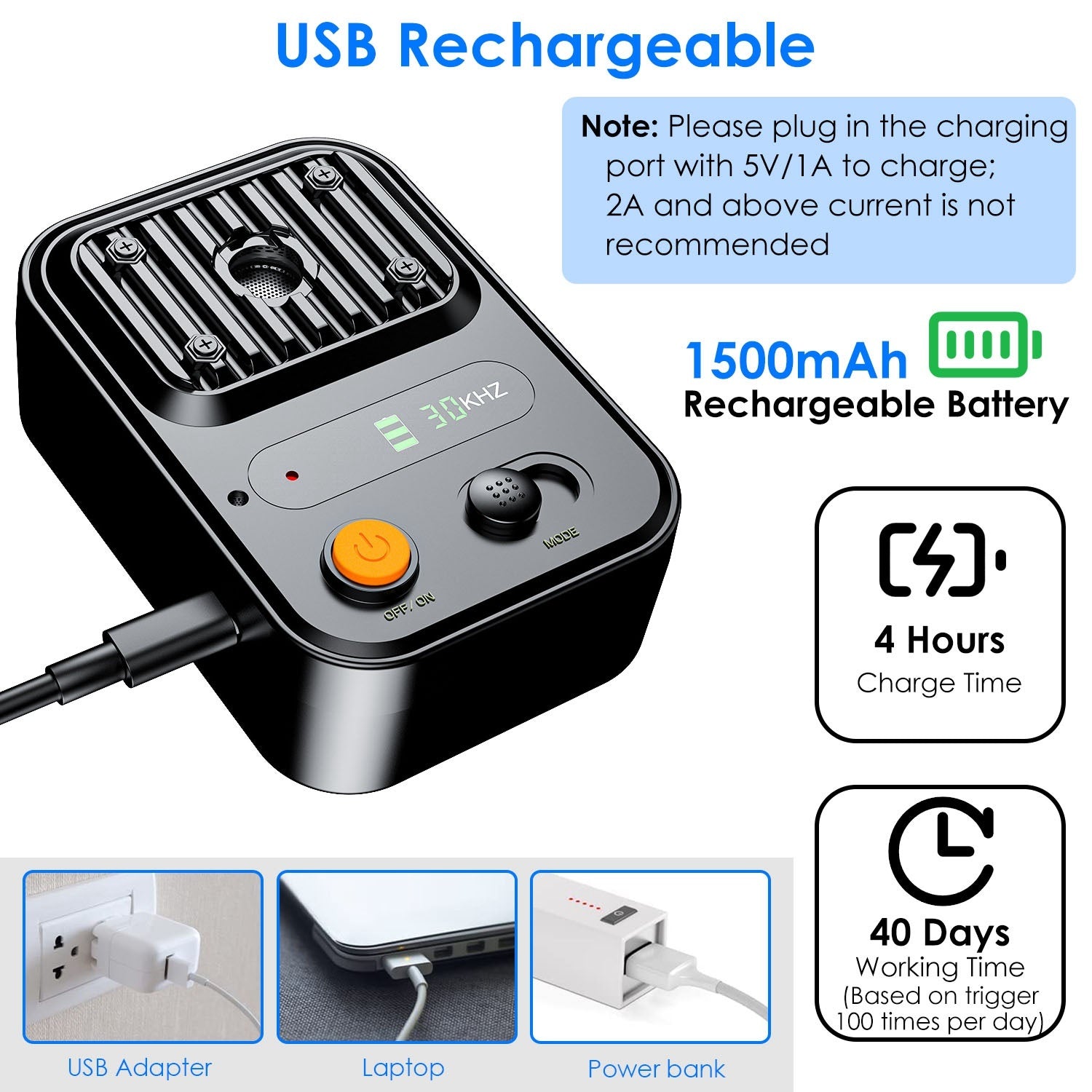 IPX4 Waterproof Anti-Bark Device