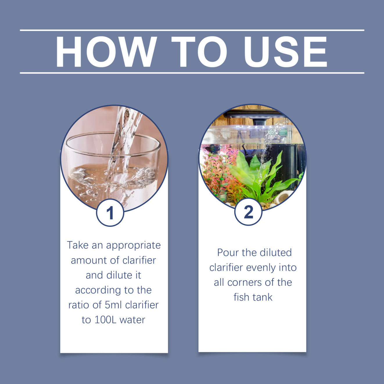 Yegbong Fish Tank Water Clarifier Aquarium Water Clarification Household Fish Tank Decontamination Cleaner