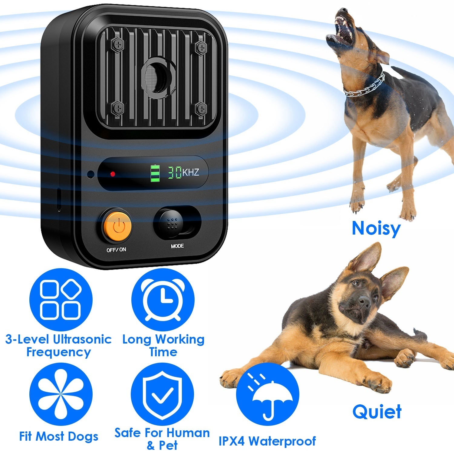 IPX4 Waterproof Anti-Bark Device