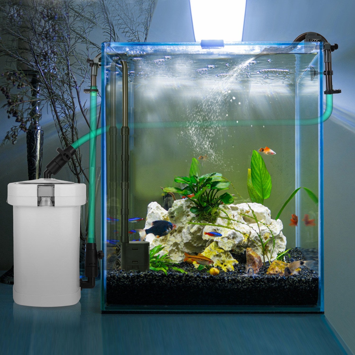 1Pc 3-Stage External Canister Filter For Aquarium Fish Tank