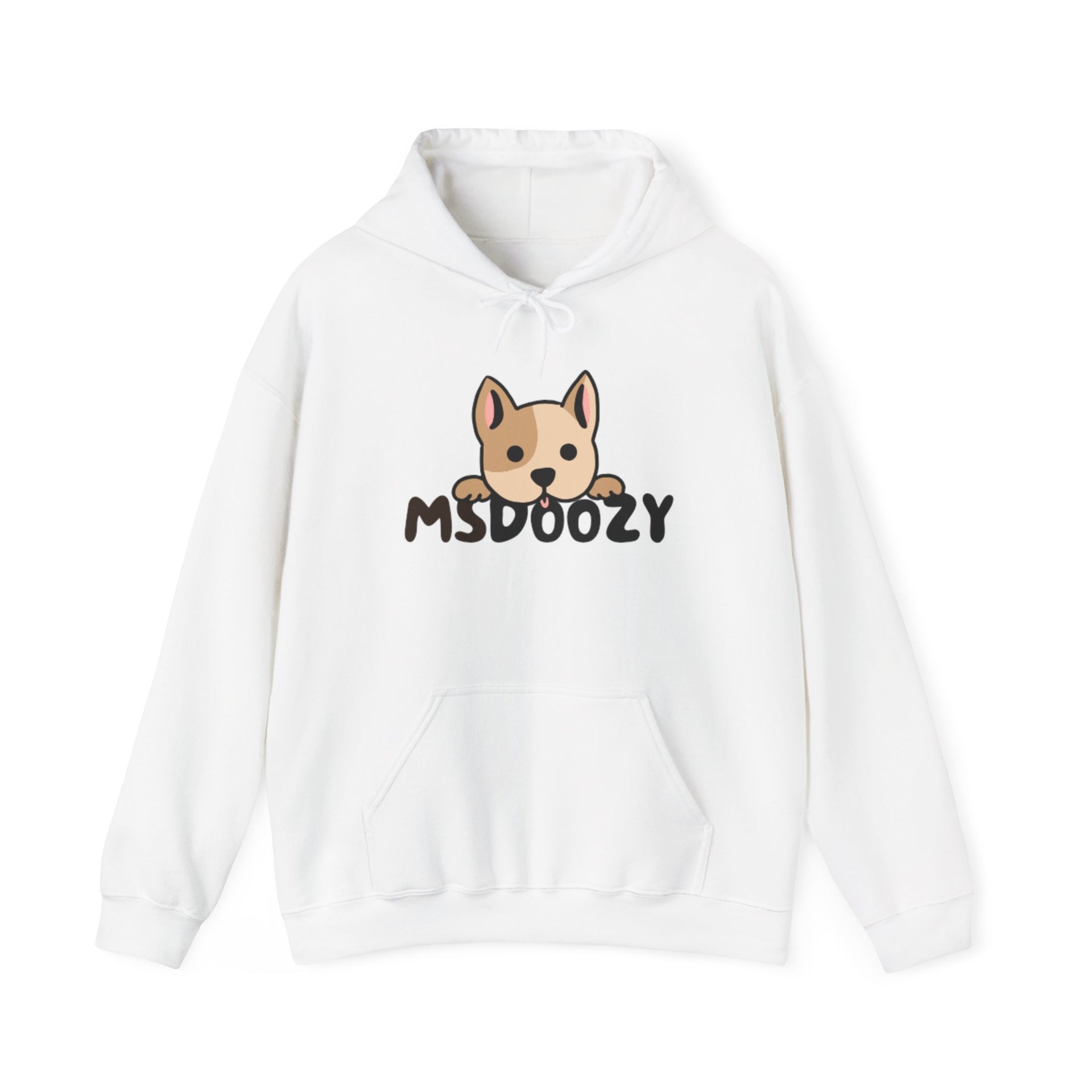 Dog Logo Hoodie — Cute Puppy MSDOOZY Graphic Sweatshirt
