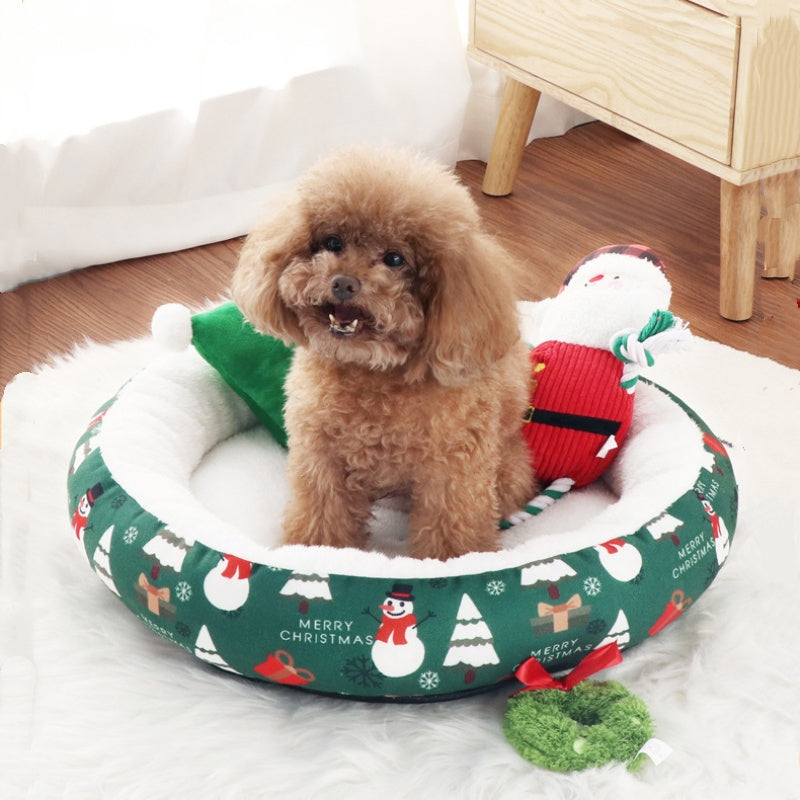 Christmas Mattresses For Pet Dogs And Cats, Warm Pet Beds