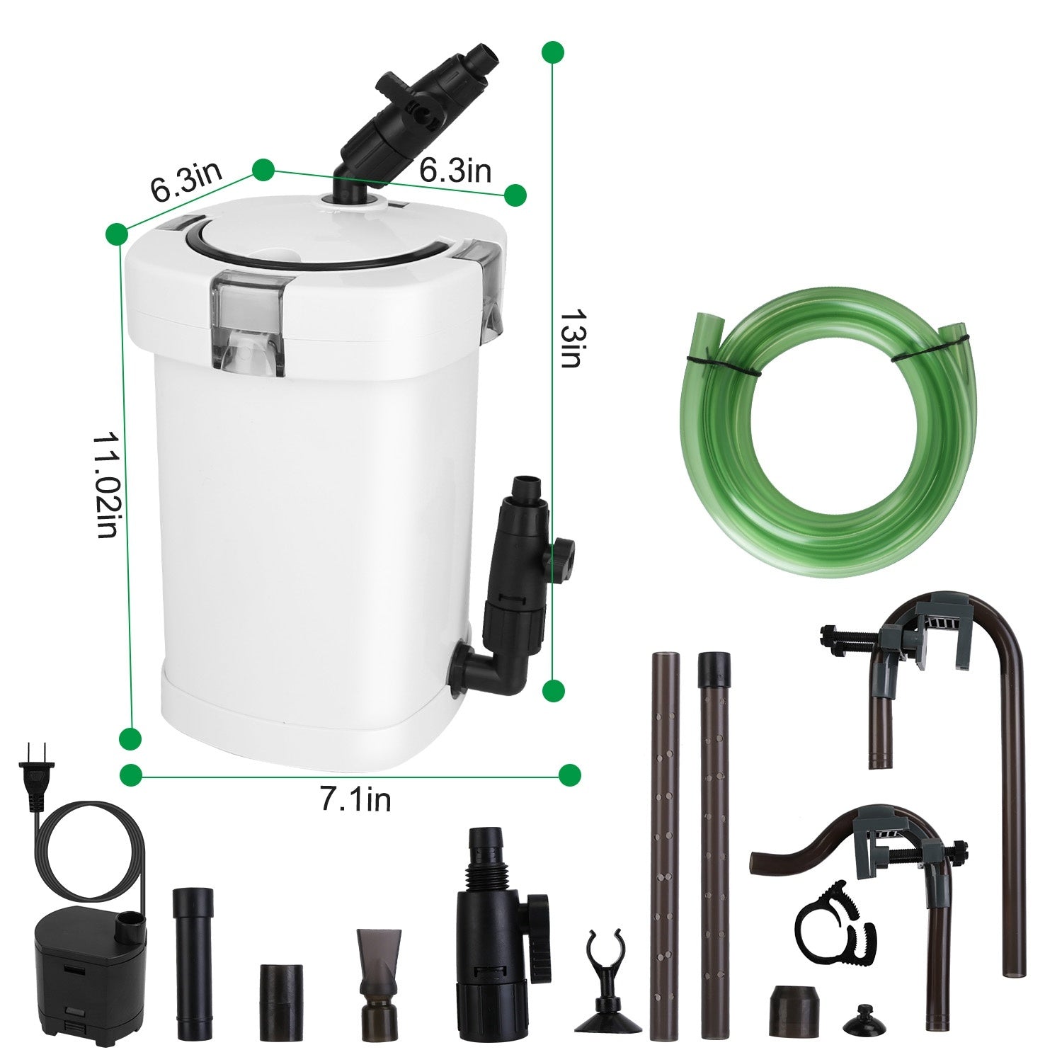 1Pc 3-Stage External Canister Filter For Aquarium Fish Tank