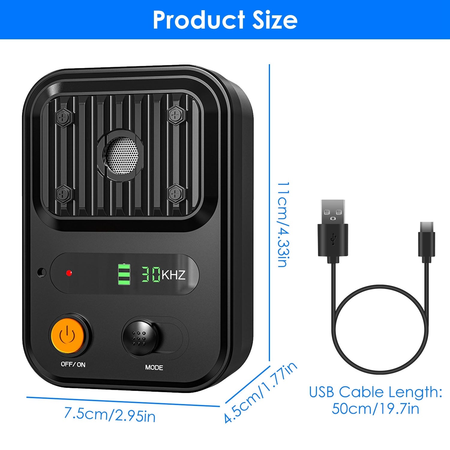 IPX4 Waterproof Anti-Bark Device
